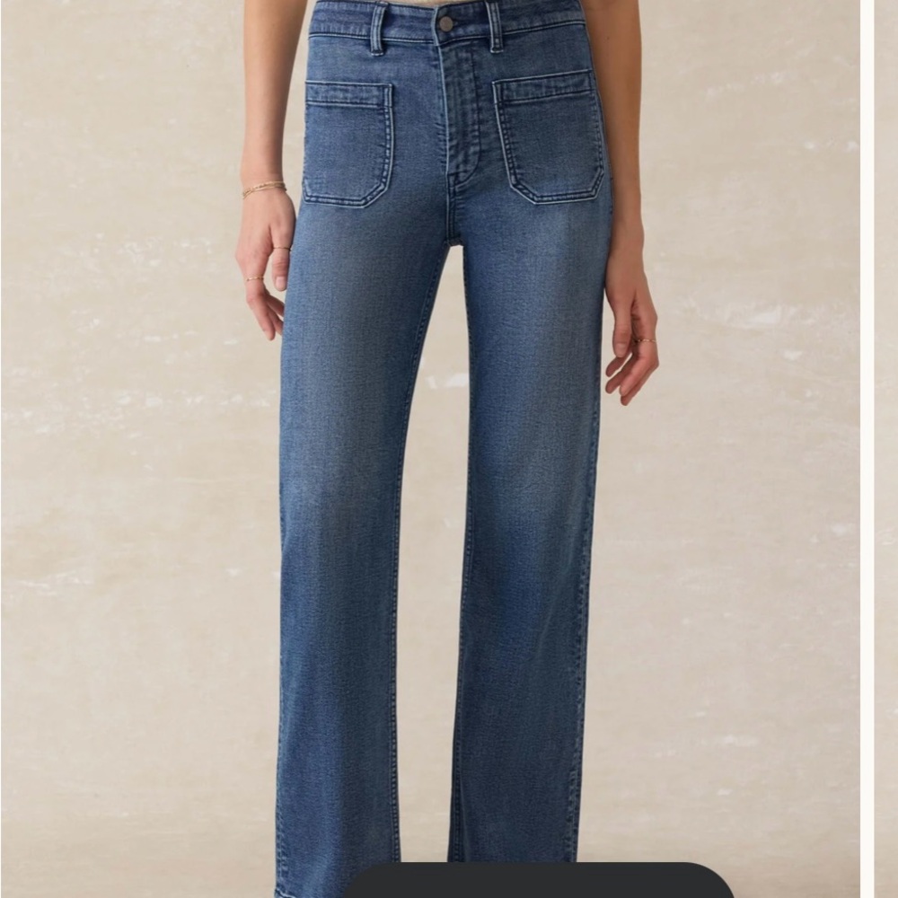 Faherty Size 26 full length Stretch Terry Patch Pocket Pant Riverton Wash